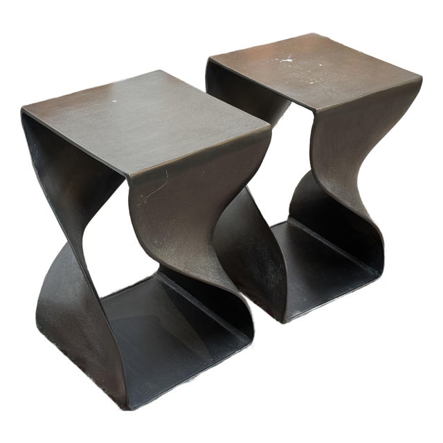 Bernhardt Interiors Vika Side Tables, Pair For Sale