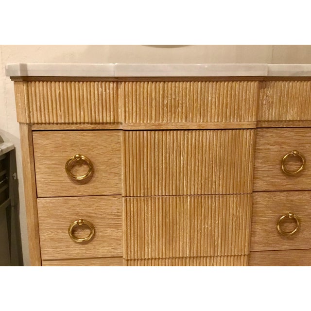 Ambella Home Modern Cerused Finished Tambour Sink Chest/Vanity Chairish