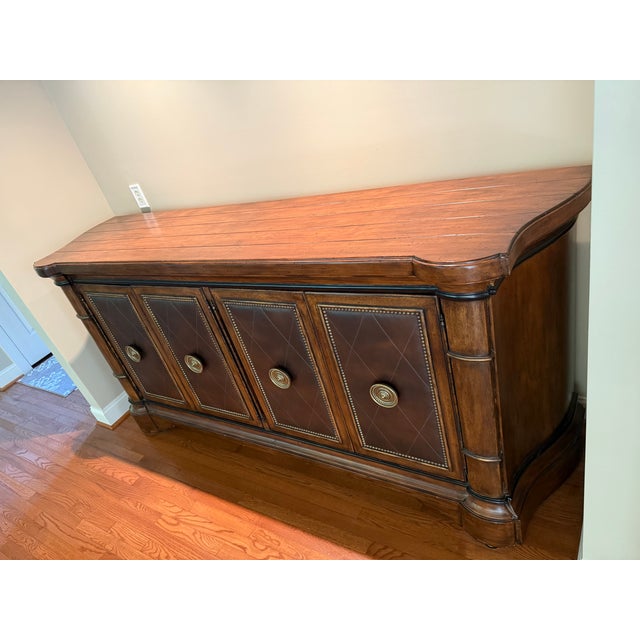 A beautifully crafted Ferguson Copeland sideboard / buffet. Design: Solid wood with clean lines and subtle detailing...