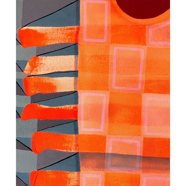 Contemporary Max Manning “Untitled (CVS166)” Contemporary Orange and Pink Geometric Abstract Painting, 2020 For Sale - Image 3 of 8