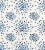 Sample - The House of Scalamandré Firefly Fabric, Blue For Sale