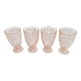 Example of Fostoria Tumblers and Tall Glasses