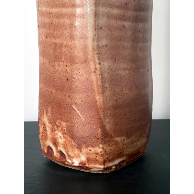 Tall Studio Pottery Ceramic Glazed Vase Warren Mackinzie For Sale - Image 11 of 14