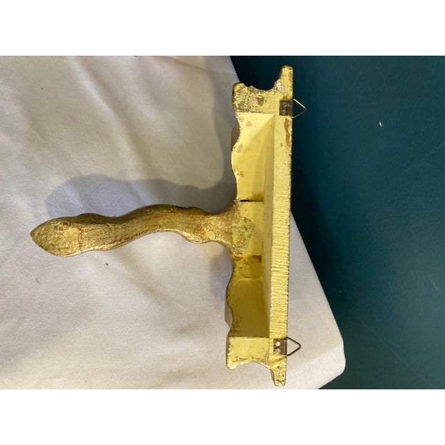 Vintage Small Italian Gold Painted Wall Shelf For Sale In Oklahoma City - Image 6 of 7