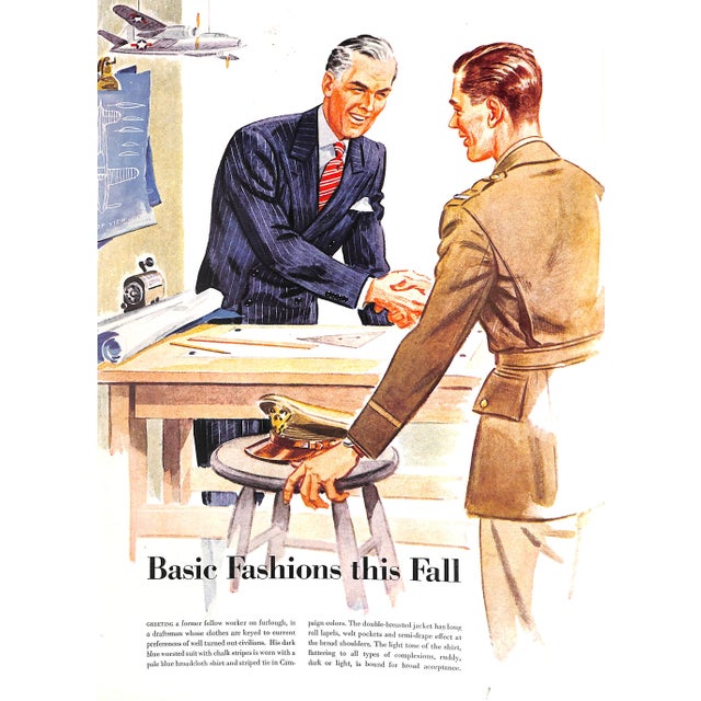 Paper Apparel Arts the Magazine for Men's Stores October 1943 For Sale - Image 7 of 12