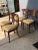 Late 20th Century Carved Snakes and Yellow Upholstery Chairs - Set of 4 For Sale - Image 4 of 9