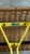 Rattan and Yellow Iron Stool from Cidue, Italy, 1970s For Sale - Image 4 of 5