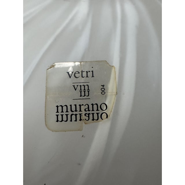 1970s Mid-Century Italian Brass and Murano Swirl Glass Sconce by Vetreria Lag, 1970s For Sale - Image 5 of 15