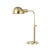 2020s Mark D. Sikes 1 Light Devon Table Lamp, Aged Brass, Natural Shade For Sale - Image 5 of 5