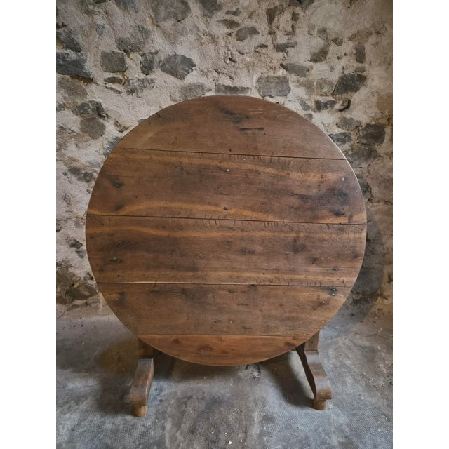 Antique Oak Wine Table, Burgundy, France, 1830 For Sale - Image 6 of 18