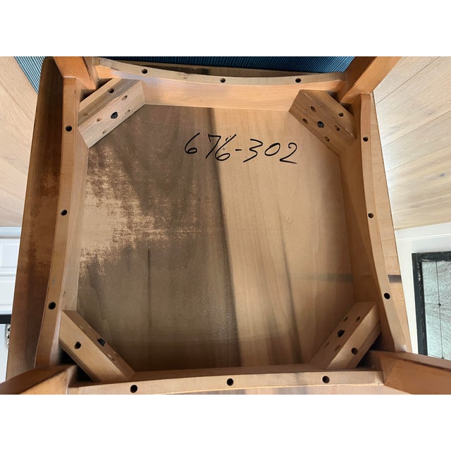 1990s Solid Maple Wood Square Side Table For Sale - Image 9 of 9