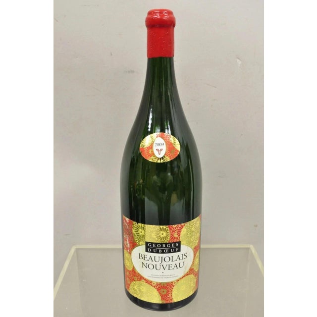 2009 George Duboeuf Beaujolais Nouveau VTG Display Dummy Wine Champagne Bottle For Sale - Image 9 of 9