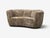 Danish Cabinetmaker, Banana Sofa, Sahara Sheepskin, Beechwood, Denmark, 1940s For Sale - Image 4 of 10
