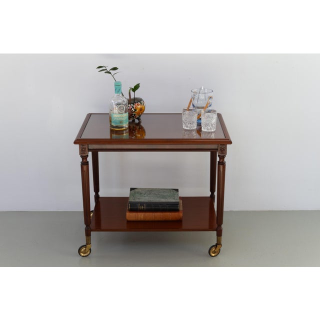 Danish Hepplewhite Mahogany Serving Trolley from Farre Møbelfabrik, 1970s For Sale - Image 9 of 18