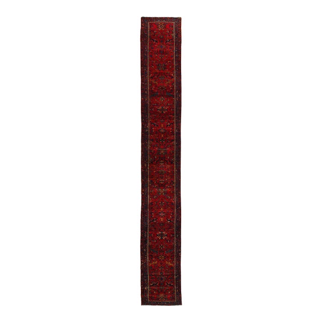 Pasargad DC Fine Antique Hand Knotted Persian Lilian Runner For Sale