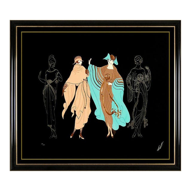 1980s On The Avenue, Erté For Sale