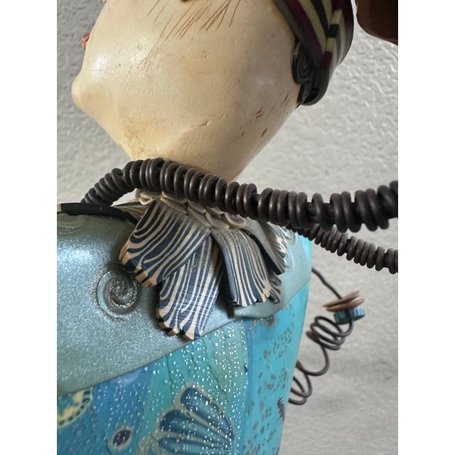 Metal “Unicycle” – Laura Balombini Original Sculpture – Jesters Series (2005–2007) – Exhibition Piece For Sale - Image 7 of 11