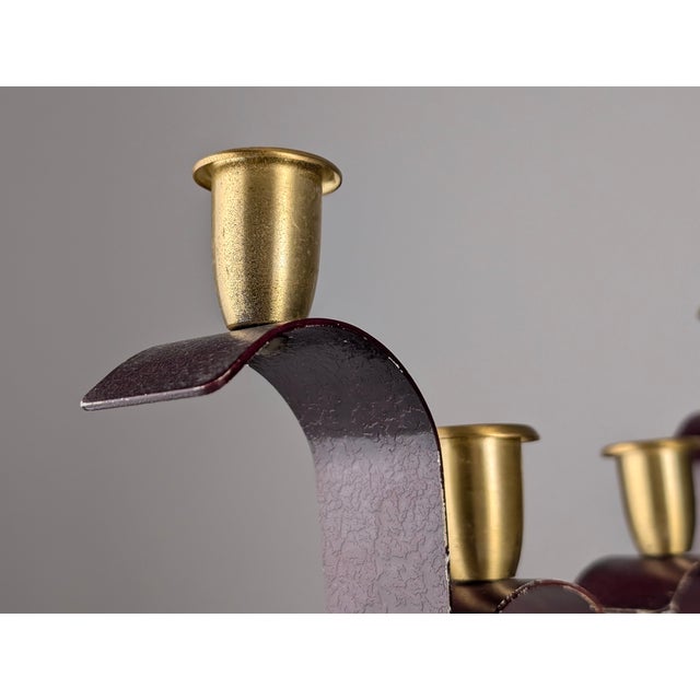 Sculptural Bronze Candelabras from Karl Hagenauer, 1940s, Set of 2 For Sale - Image 3 of 17