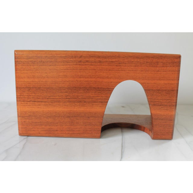 Vintage Handmade Wood Tissue Box Cover For Sale - Image 10 of 10