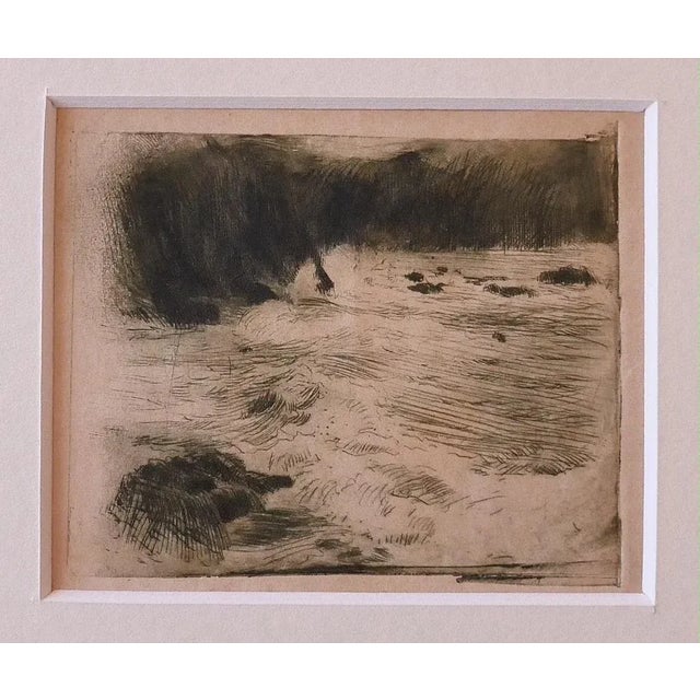 Adolf Hiremy, The Sea, Etching, Early 20th-Century For Sale - Image 3 of 3