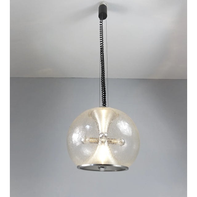 Big Mid-Century Globe Ceiling Lamp from Doria Leuchten For Sale - Image 9 of 9