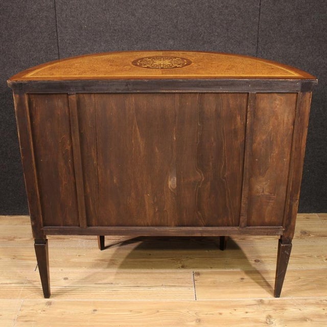 Louis XVI Style Italian Half-Moon Sideboard, 1970s For Sale - Image 4 of 13