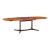 Dyrlund Style Mid Century Danish Rosewood Expanding Dining Table With 2 Leaves For Sale