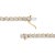 Contemporary 14K Yellow Gold Plated .925 Sterling Silver 1/4 Cttw Diamond Round Miracle Plate and "S" Link Tennis Bracelet - 7" For Sale - Image 3 of 7
