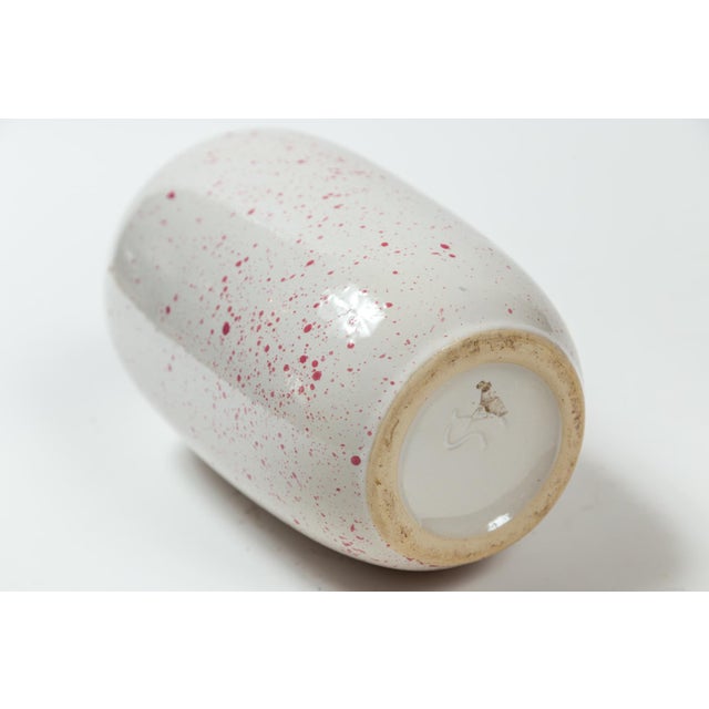 Art Pottery Spatterware Vase by Sheila Fournier, England, 20th Century For Sale - Image 9 of 9