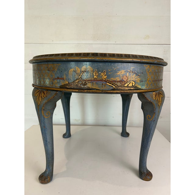Vintage English Chinoiserie Table For Sale - Image 11 of 12