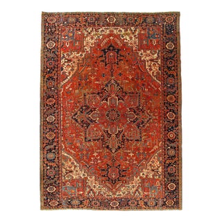 Pasargad DC Persian Hand Knotted Vintage Heriz Rug For Sale