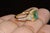 Late 20th Century Certified Natural 2.82cts Emerald Diamond Solid 18k Yellow Gold Halo Ring, Size 6.5 For Sale - Image 9 of 13