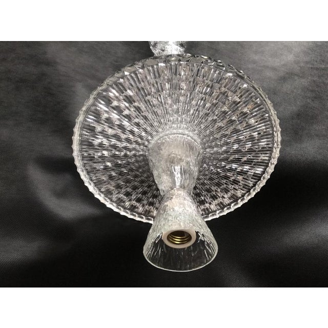 Antique glass ceiling lamp, 1970s. I dare say that this is the only such unique lamp on Pamono The lamp plate is made of...