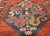 Antique Cloudband Kazak Area Rug, Hand-Knotted Wool, Geometric Design, Red & Blue, 5' x 8' For Sale - Image 11 of 15