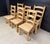 Bleached Oak Farmhouse Dining Chairs, 1940, Set of 6 For Sale - Image 11 of 12