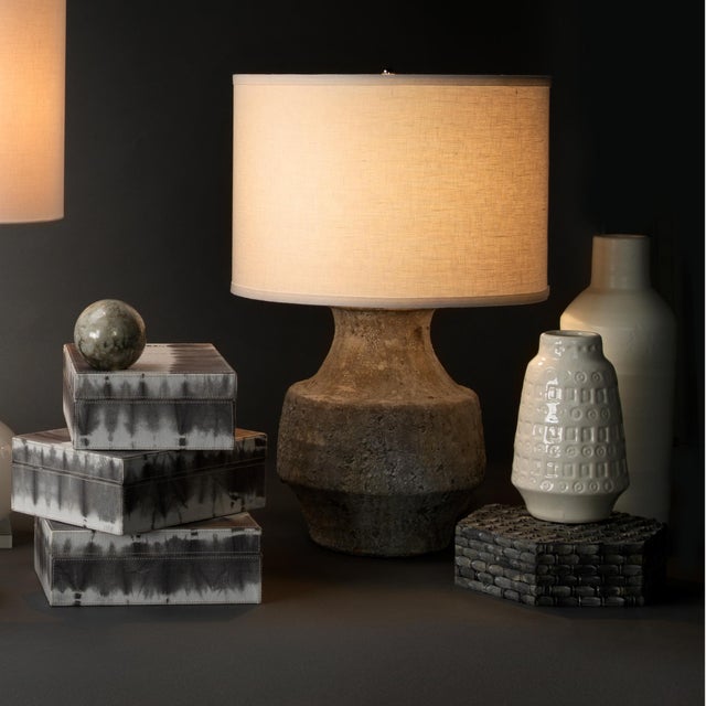 Ceramic Jamie Young Masonry Ceramic Table Lamp For Sale - Image 7 of 8