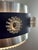 Drum Pendant Lamp with Glass Rosettes, 1960s For Sale - Image 6 of 12