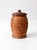 Mid 20th Century Vintage Hand Carved Floral Wood Jar For Sale - Image 5 of 9