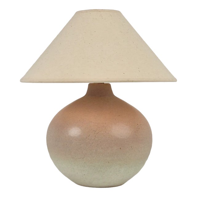 Vintage Scandinavian Stoneware Table Lamp, 1960s For Sale