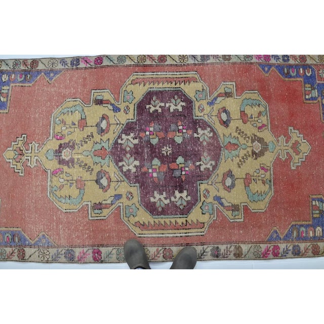 Oushak Vintage Kurdish Rug For Sale - Image 10 of 10
