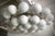Mid-Century Modern Murano White Art Glass and Brass Chandelier, 2000 For Sale - Image 9 of 9