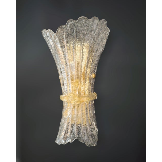 21st Century Graniglia Bow Sconces, a Pair For Sale - Image 6 of 12