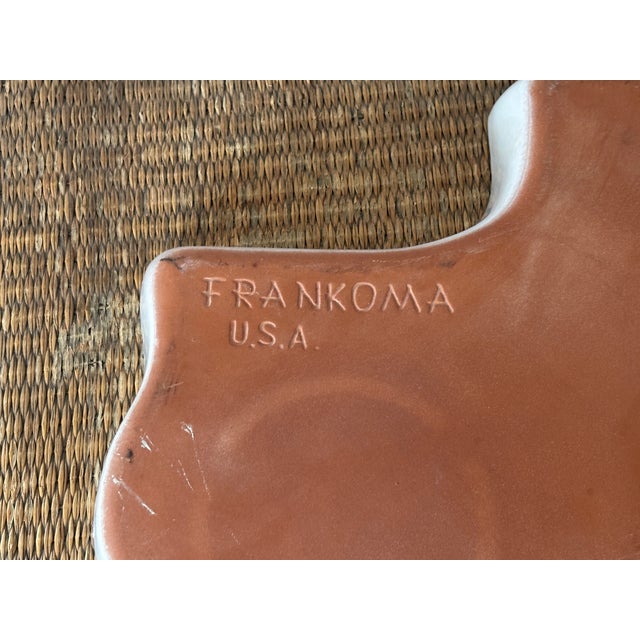 Ceramic Frankoma Texas-Shaped Tray For Sale - Image 7 of 10