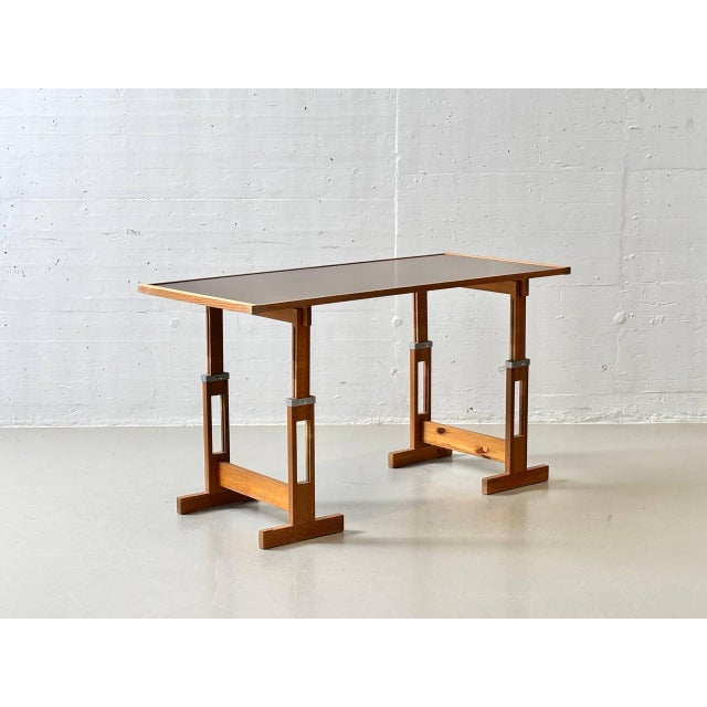 Wood Vintage Height-Adjustable Worktable, 1970s For Sale - Image 7 of 16