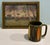 1930s Small Old 1930s Florida Sunset Painting With Palm Trees For Sale - Image 5 of 7