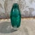 Signed Buzz Blodgett Aqua and Clear Art Glass Controlled Bubble Bud vase. Height is 5”. Beautiful vase in excellent...