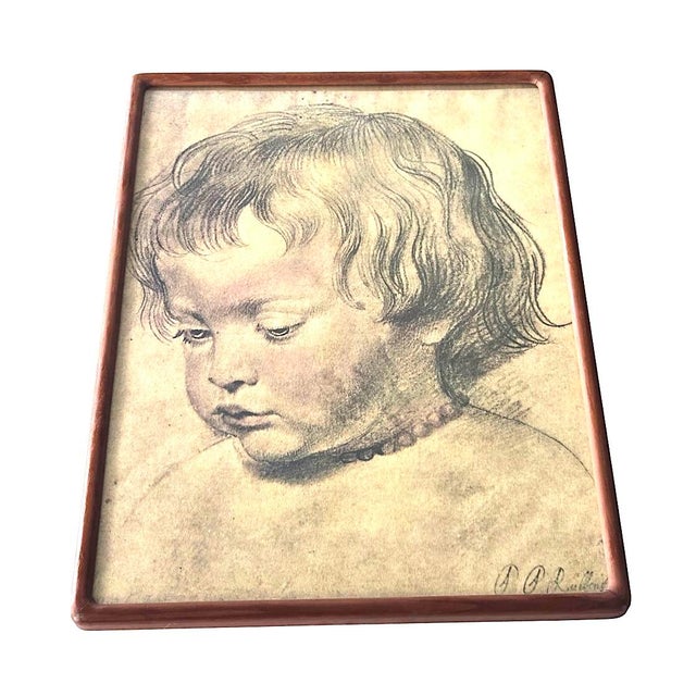 Chestnut 1970s Danish Teak Wood Art Frame For Sale - Image 8 of 9