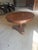 1980s Round Pedestal Wood Table For Sale - Image 6 of 10