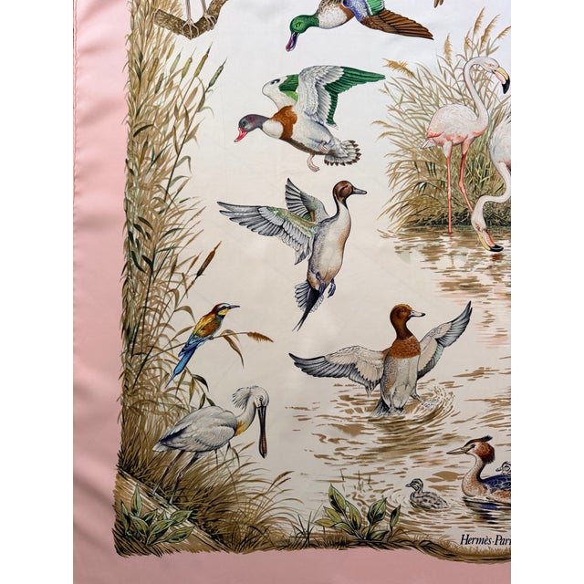 Hermès Halte en Camargue 1989 Silk Scarf Designed by Robert Dallet For Sale - Image 12 of 12