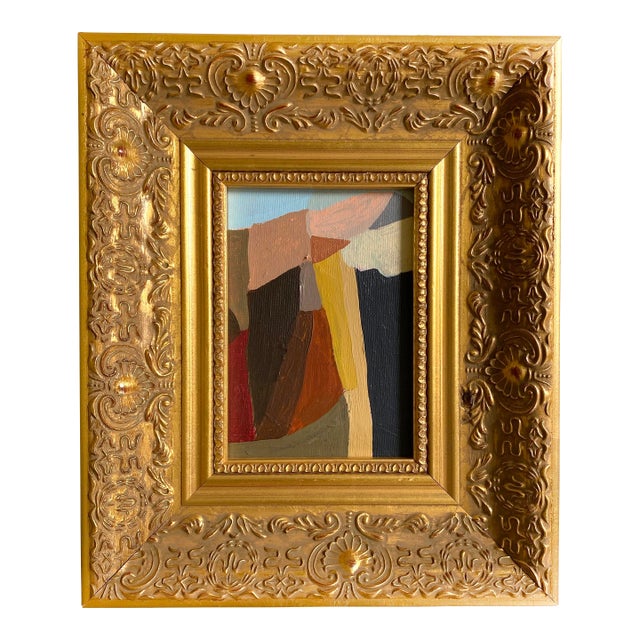"Mountain Climbing" 2026 Painting by Jessalin Beutler With Vintage Frame For Sale